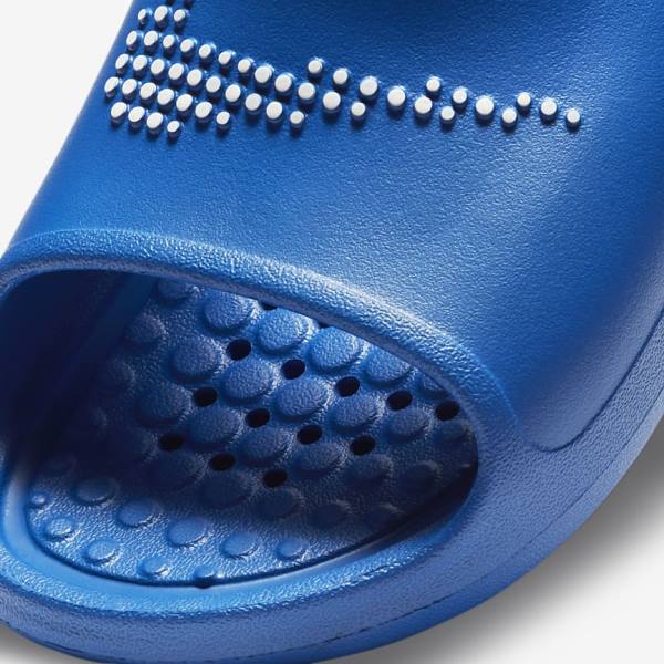 Men's Nike Victori One Shower Slides Royal / Royal / White | NK526IXA