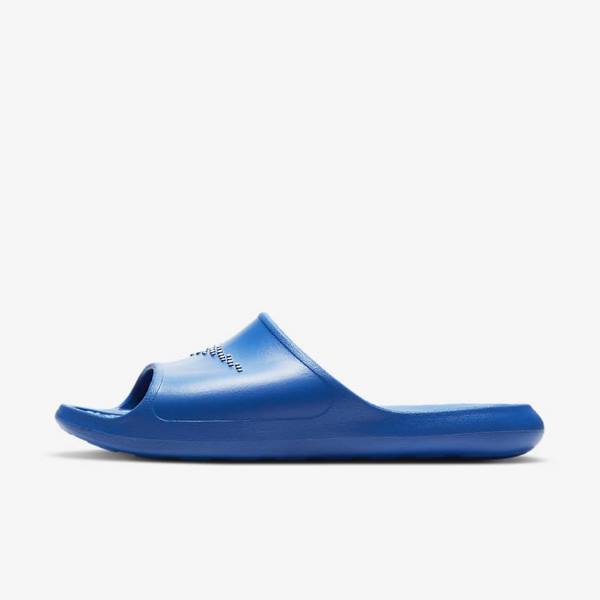 Men\'s Nike Victori One Shower Slides Royal / Royal / White | NK526IXA