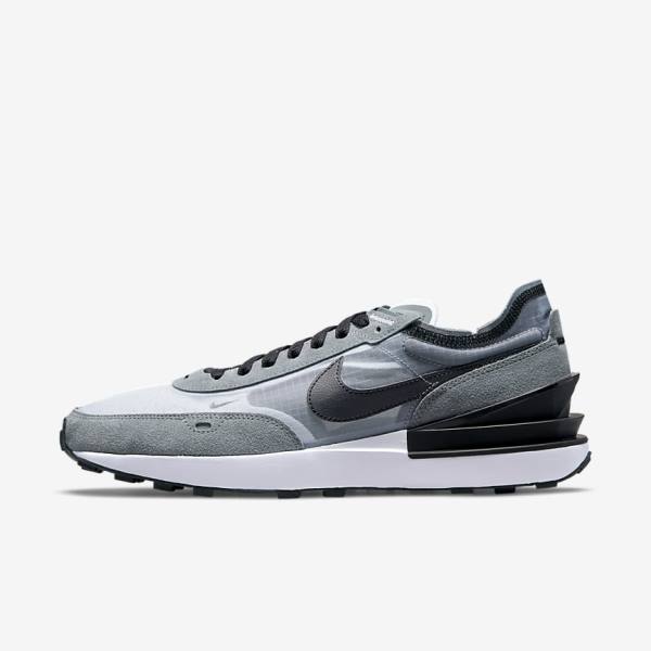 Men\'s Nike Waffle One SE Sneakers Grey / White / Grey / Black | NK896HEP