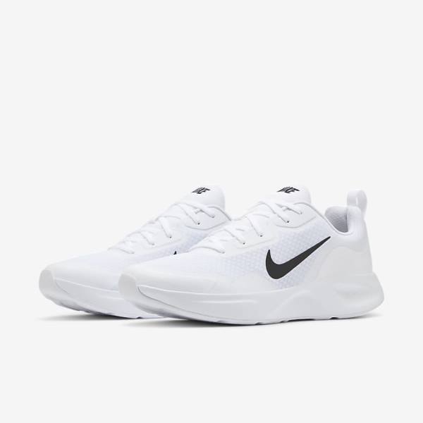 Men's Nike Wearallday Sneakers White / Black | NK623IVG