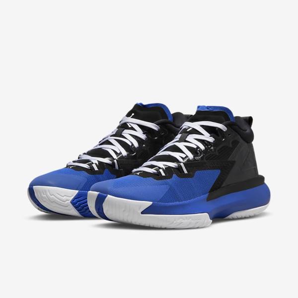 Men's Nike Zion 1 Basketball Shoes Black / Royal / White | NK201CFD