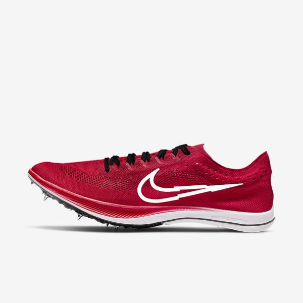 Men\'s Nike ZoomX Dragonfly Bowerman Track Club Athletics Distance Spikes Running Shoes Red / Black / White | NK391PFY