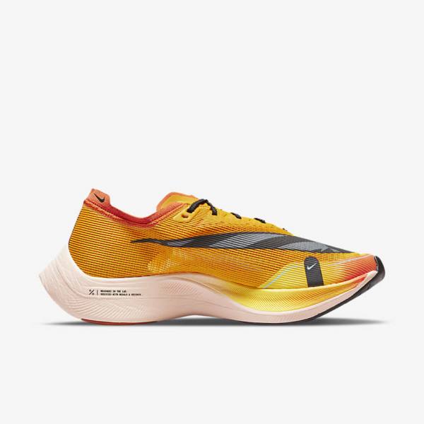 Men's Nike ZoomX Vaporfly NEXT% 2 Ekiden Road Racing Running Shoes White / Black / Black | NK431WDV