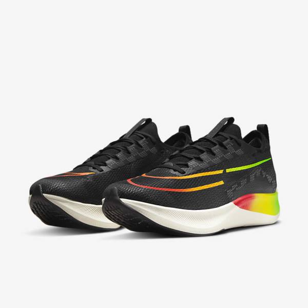 Men's Nike Zoom Fly 4 Road Running Shoes Orange / Black | NK269VGH