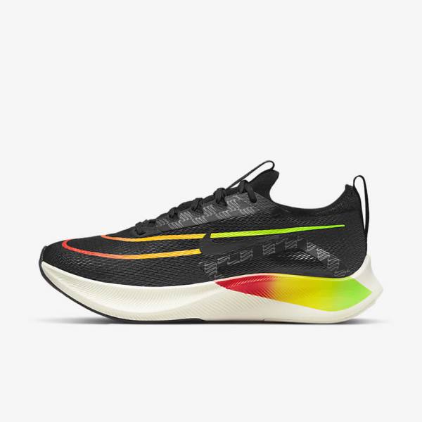 Men\'s Nike Zoom Fly 4 Road Running Shoes Orange / Black | NK269VGH