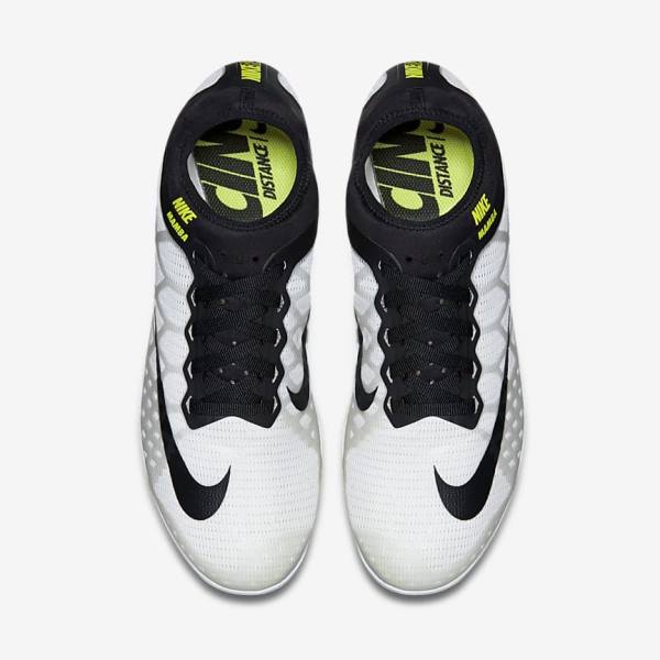 Men's Nike Zoom Mamba 3 Unisex Distance Spike Running Shoes White / Black | NK376FQE