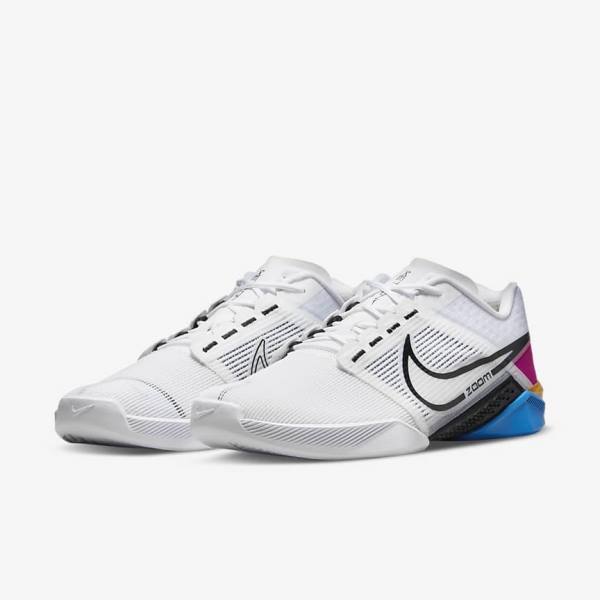 Men's Nike Zoom Metcon Turbo 2 Training Shoes White / Blue / Pink / Black | NK463AWQ