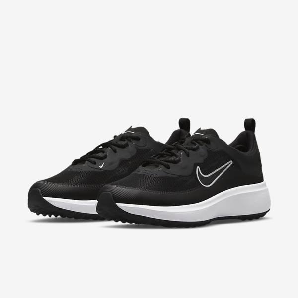 Women's Nike Ace Summerlite Golf Shoes Black / White | NK509JFT