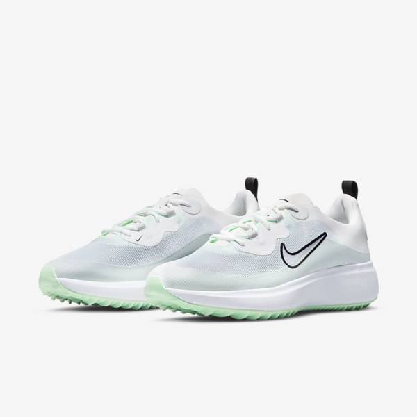 Women's Nike Ace Summerlite Golf Shoes White / Platinum / Mint / Black | NK943PTY