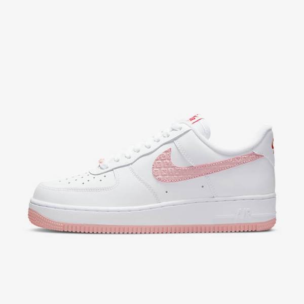 Women\'s Nike Air Force 1 07 Sneakers White / Red | NK207UJR