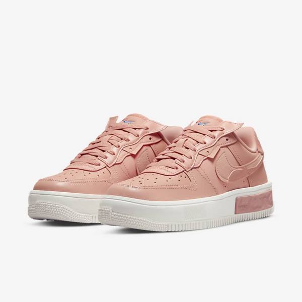 Women's Nike Air Force 1 Fontanka Sneakers White / Red Pink / Light | NK914HZV