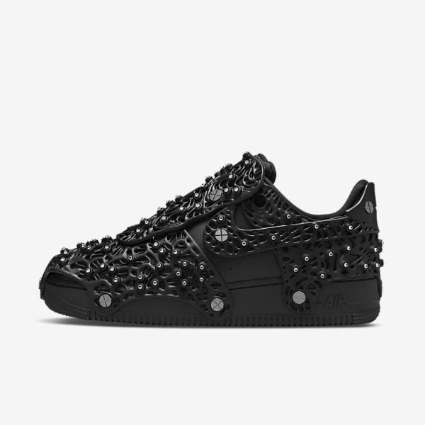 Women\'s Nike Air Force 1 LXX x Swarovski Sneakers Black / Metal Silver / Black | NK731SYW