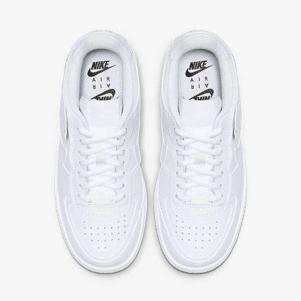 Women's Nike Air Force 1 Shadow Sneakers White | NK106CPB