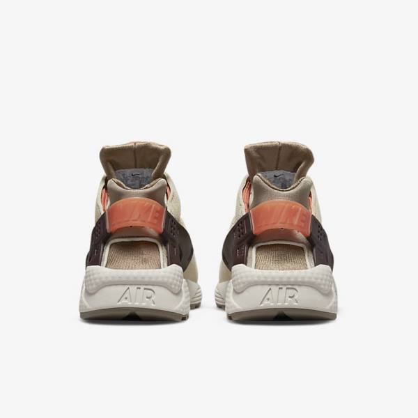 Women's Nike Air Huarache SP Sneakers Khaki / Burgundy | NK195PGA