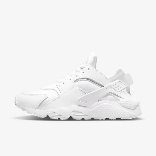 Women\'s Nike Air Huarache Sneakers White / Platinum | NK153QXY