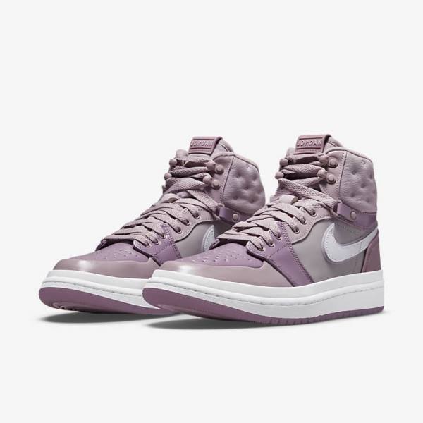 Women's Nike Air Jordan 1 Acclimate Sneakers Purple / Grey / White | NK945CLE