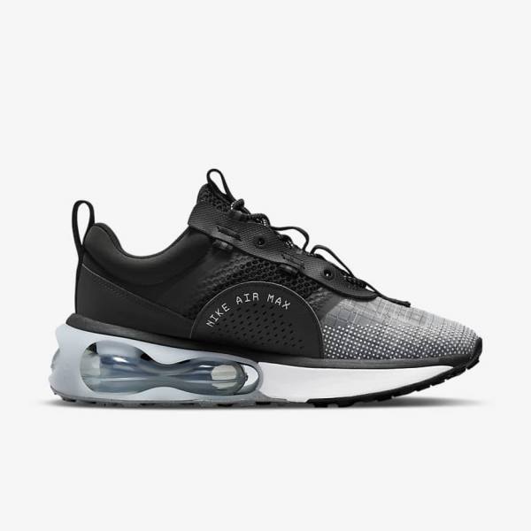 Women's Nike Air Max 2021 Sneakers Black / Metal Silver / Grey / White | NK780QMN