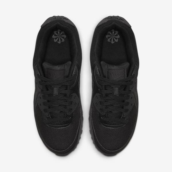 Women's Nike Air Max 90 Sneakers Black | NK251DGO