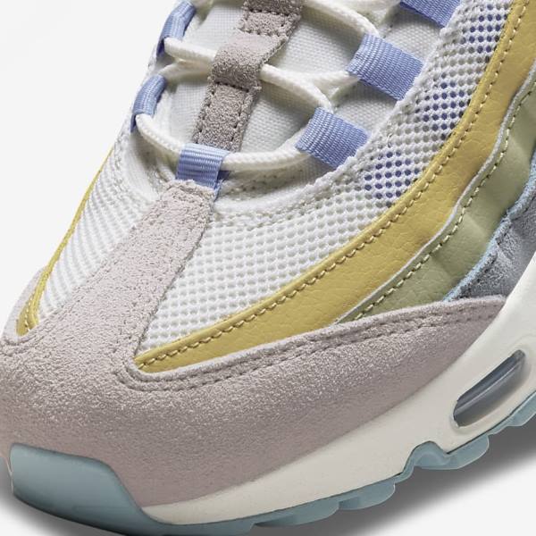 Women's Nike Air Max 95 Sneakers Light Blue / Olive | NK870LWR