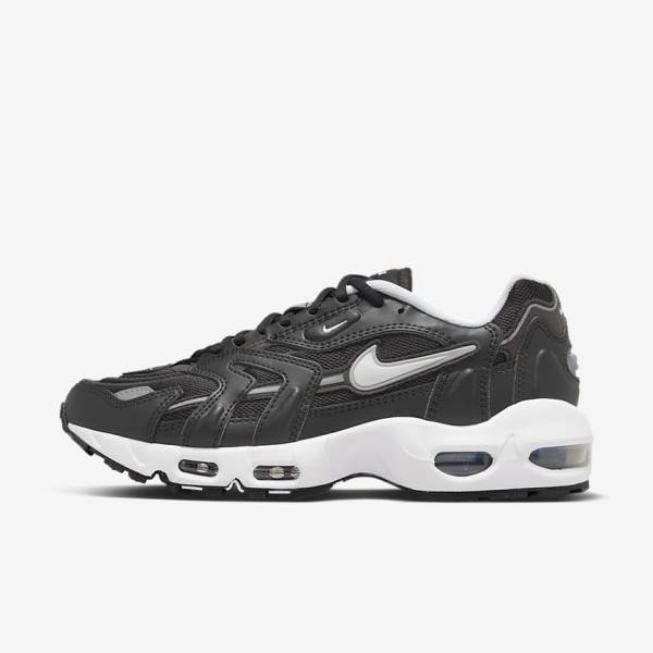 Women\'s Nike Air Max 96 2 Sneakers Black / Metal Silver / White | NK734KCL