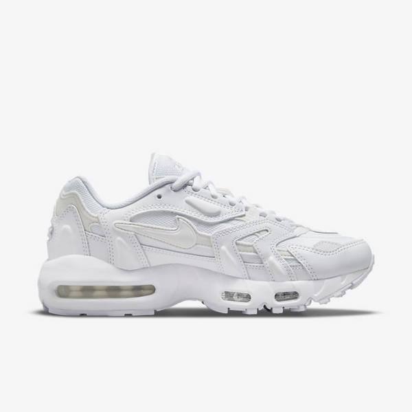 Women's Nike Air Max 96 2 Sneakers White / Platinum / Metal Silver / White | NK253BPF