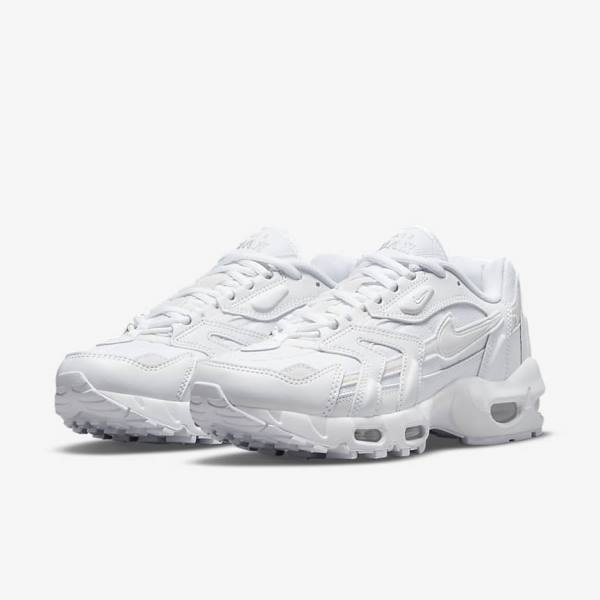 Women's Nike Air Max 96 2 Sneakers White / Platinum / Metal Silver / White | NK253BPF