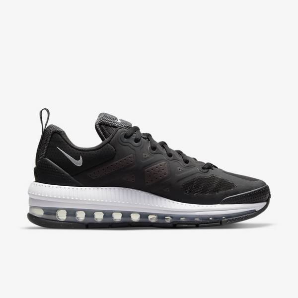 Women's Nike Air Max Genome Sneakers Black / Dark Grey / White / Black | NK075UMD