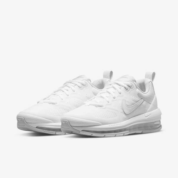 Women's Nike Air Max Genome Sneakers White / Platinum / White | NK170KYM