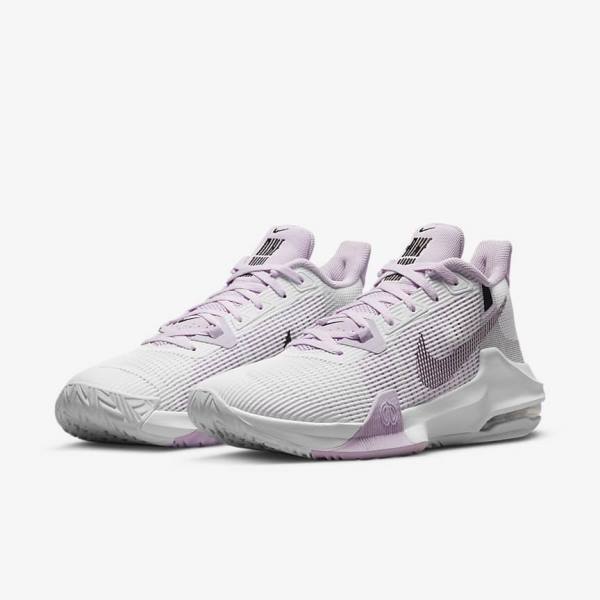 Women's Nike Air Max Impact 3 Basketball Shoes White / Black | NK260MYJ