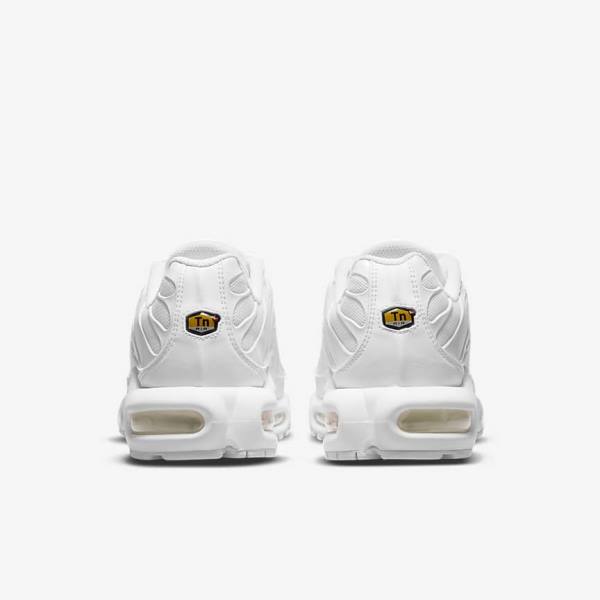 Women's Nike Air Max Plus Sneakers White / Platinum / White | NK937GNA