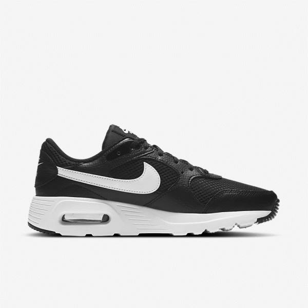 Women's Nike Air Max SC Sneakers Black / White | NK965XID