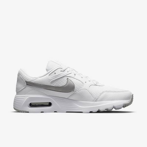 Women's Nike Air Max SC Sneakers White / Platinum / Metal Platinum | NK245LKP