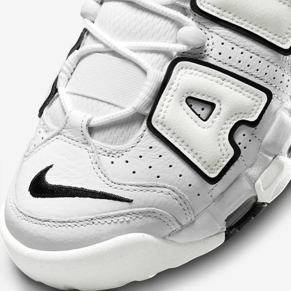 Women's Nike Air More Uptempo Sneakers White / Black | NK539WXB