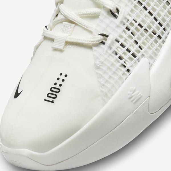 Women's Nike Air Zoom G.T. Jump Basketball Shoes White / Black / White | NK130HXK