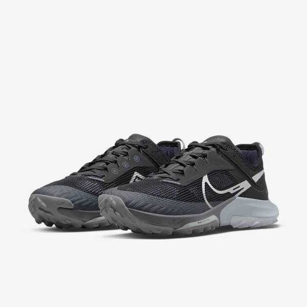 Women's Nike Air Zoom Terra Kiger 8 Trail Running Shoes Black / Dark Grey / Platinum | NK278IHE