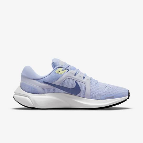 Women's Nike Air Zoom Vomero 16 Road Running Shoes Light Blue / Grey / White / Navy | NK701EOK