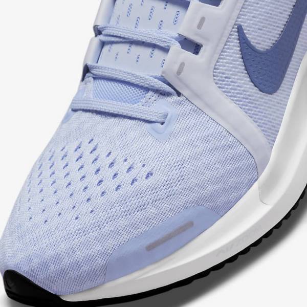 Women's Nike Air Zoom Vomero 16 Road Running Shoes Light Blue / Grey / White / Navy | NK701EOK