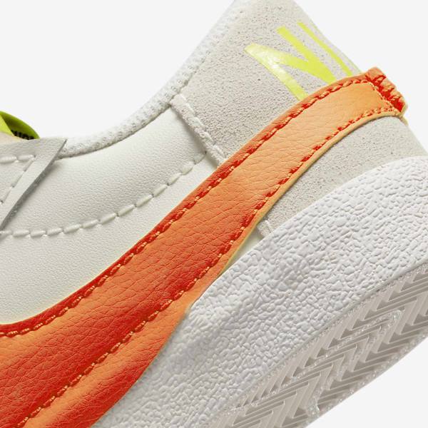 Women's Nike Blazer Low 77 Jumbo Sneakers Green / Orange | NK328PGJ