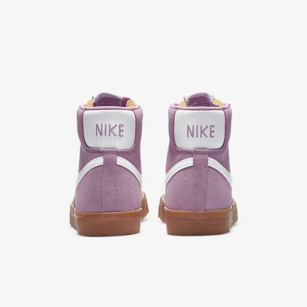 Women's Nike Blazer Mid 77 Sneakers Pink / Brown / Orange / White | NK603EBK