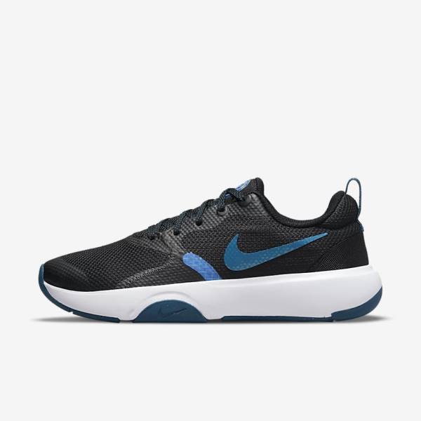 Women\'s Nike City Rep TR Training Shoes Black / Blue / White | NK409DRP