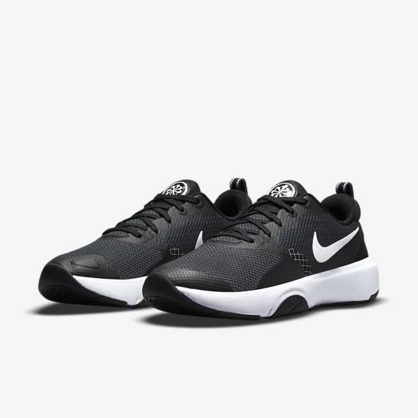 Women's Nike City Rep TR Training Shoes Black / Dark Grey / White | NK753PRX