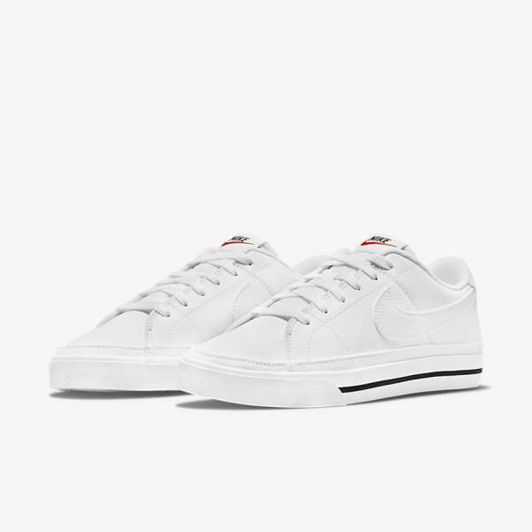 Women's Nike Court Legacy Next Nature Sneakers White / Black / White | NK762EJW