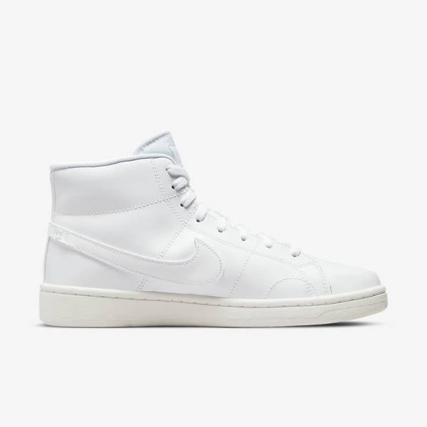 Women's Nike Court Royale 2 Mid Sneakers White | NK792GPM