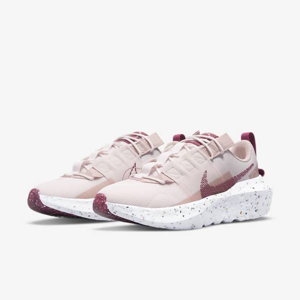 Women's Nike Crater Impact Sneakers Light Pink / White / Burgundy | NK628CKB