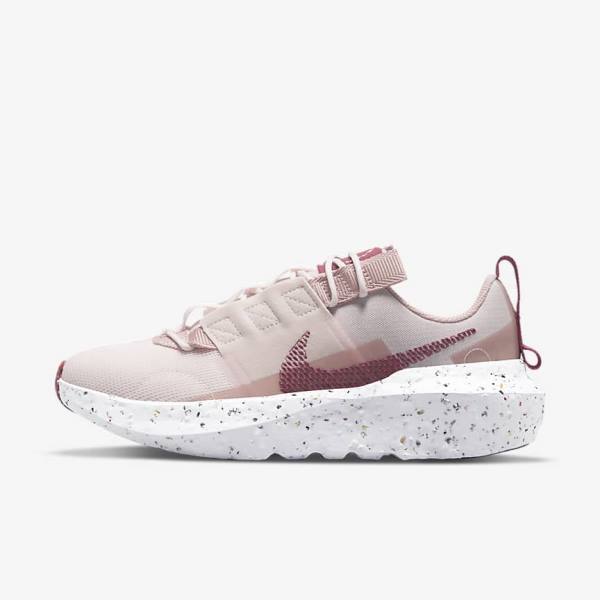 Women\'s Nike Crater Impact Sneakers Light Pink / White / Burgundy | NK628CKB