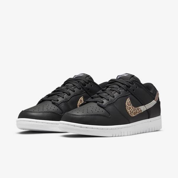 Women's Nike Dunk Low SE Sneakers Black / Multicolor | NK271HFJ