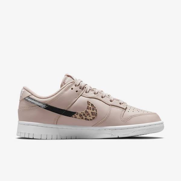 Women's Nike Dunk Low SE Sneakers Khaki Grey / Khaki Grey / Multicolor | NK528AFB