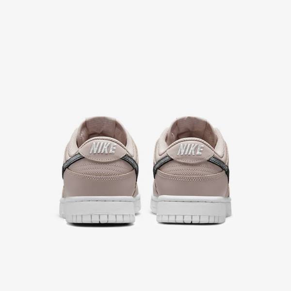 Women's Nike Dunk Low SE Sneakers Khaki Grey / Khaki Grey / Multicolor | NK528AFB