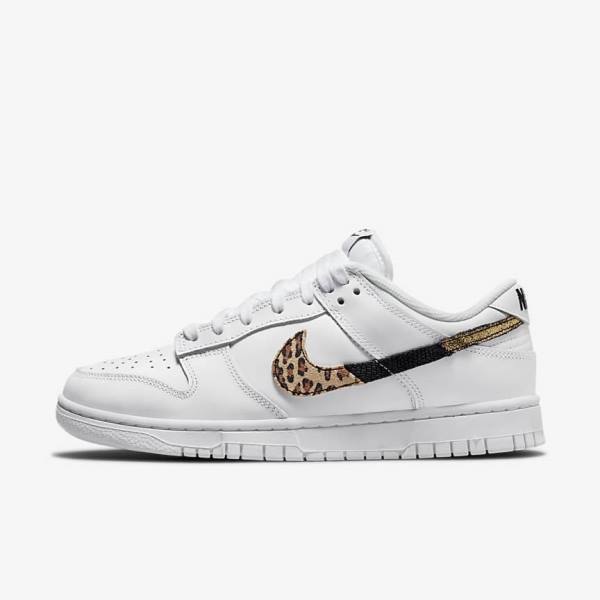 Women\'s Nike Dunk Low SE Sneakers White / Multicolor | NK512AQK