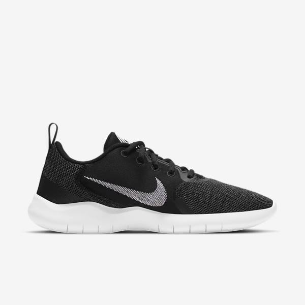 Women's Nike Flex Experience Run 10 Road Running Shoes Black / Dark Grey / White | NK519ASB